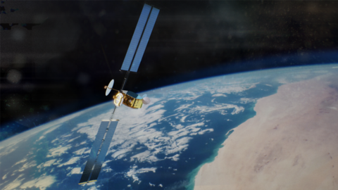 Satellite in space