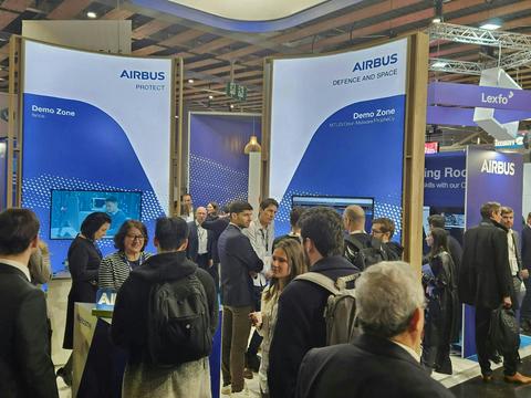 Airbus Booth during the InCyber Forum
