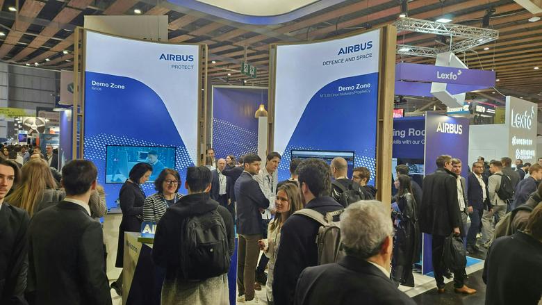 Airbus Booth during the InCyber Forum